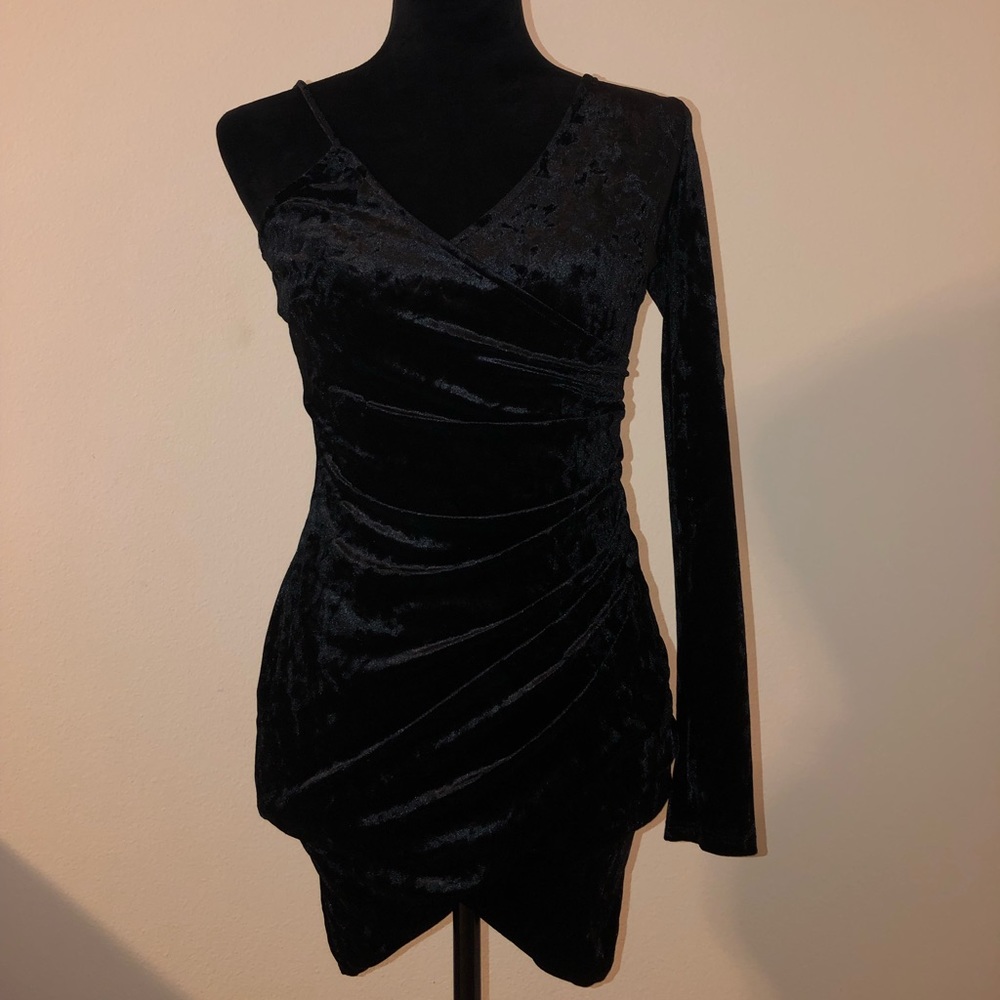 One shoulder mini dress